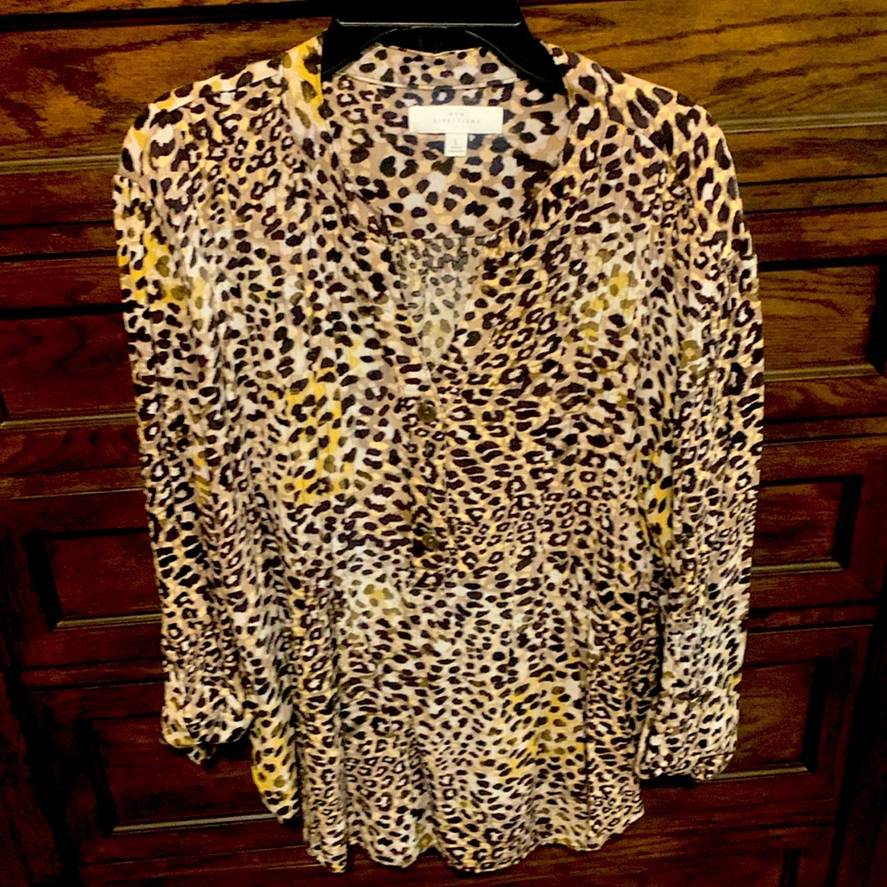 Women’s leopard print blouse